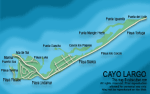 Map of Cayo Largo, Cuba