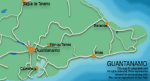 Map of Guantanamo & Baracoa, Cuba
